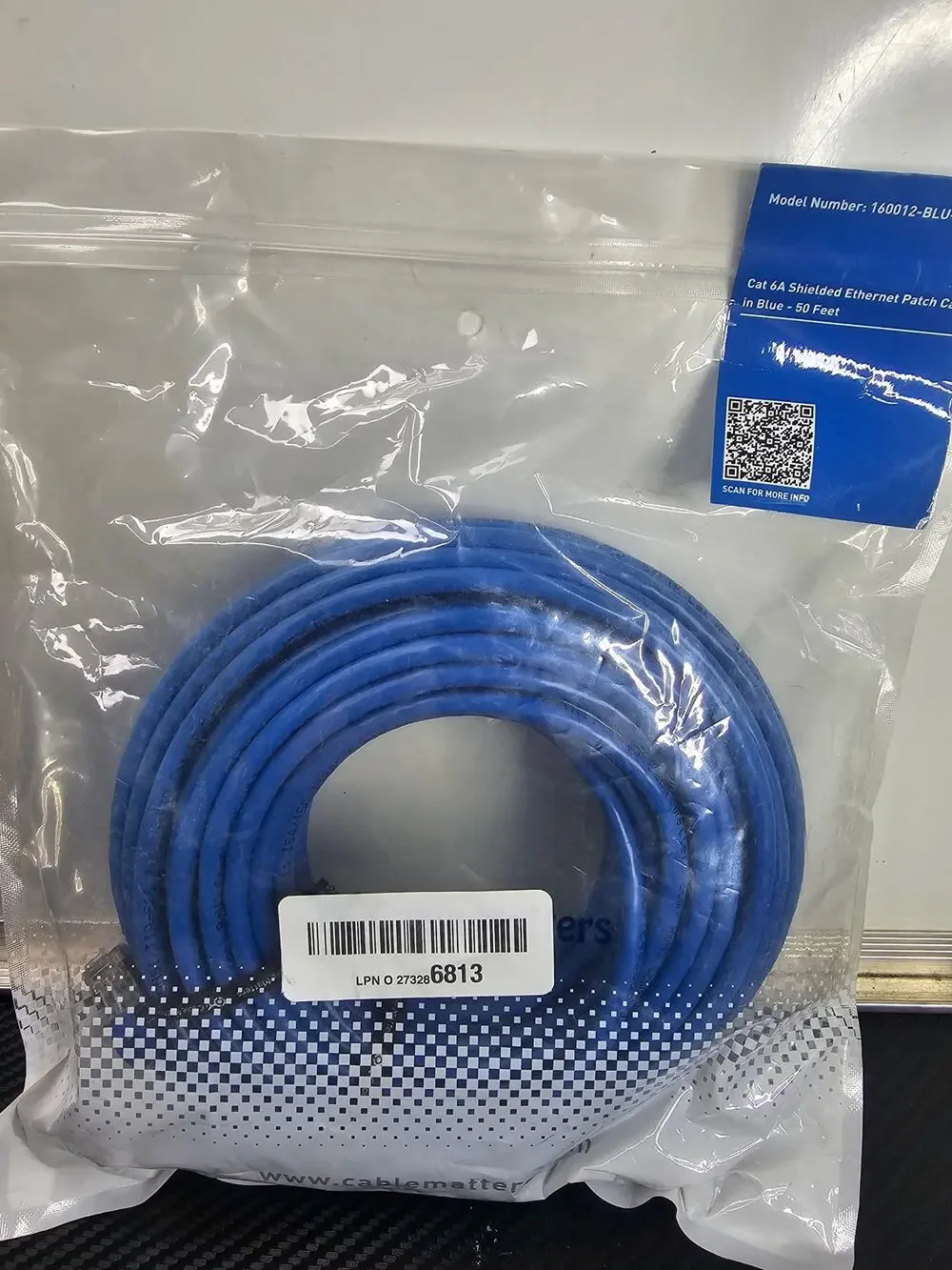 50FT CAT6 Ethernet Patch Cord RJ45 LAN Network Cable (ITEM#564)